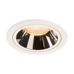NUMINOS® DL L, Luz embutida para teto LED para interior branco/cromado 2700 K 20°