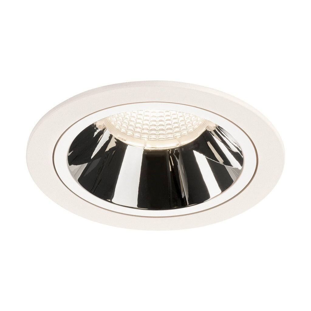 NUMINOS® DL L, Luz embutida para teto LED para interior branco/cromado 4000 K 55°