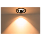 NUMINOS® DL XL, Luz embutida para teto LED para interior preto/cromado 3000 K 40°