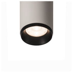 NUMINOS® S 3Ph., PHASE, 3~ Projetor, cilíndrico, 4000 K, 8 Watt, Ângulos de fases, 36°, branco mate / preto mate