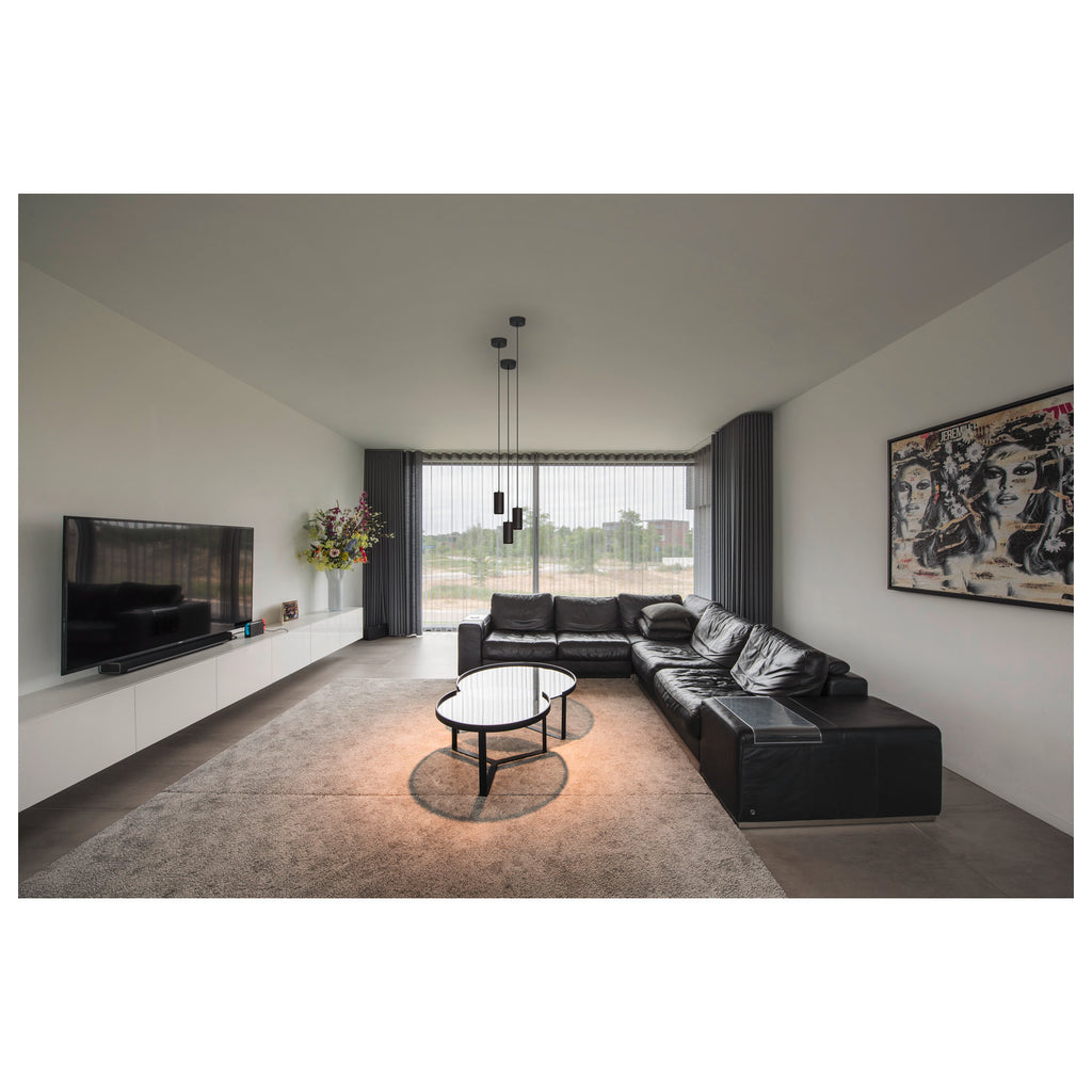 NUMINOS® S PD, PHASE, Candeeiro pendente, comprimento do pendente 250 cm, 3000 K, 8 Watt, 24°, Ângulos de fases, preto mate