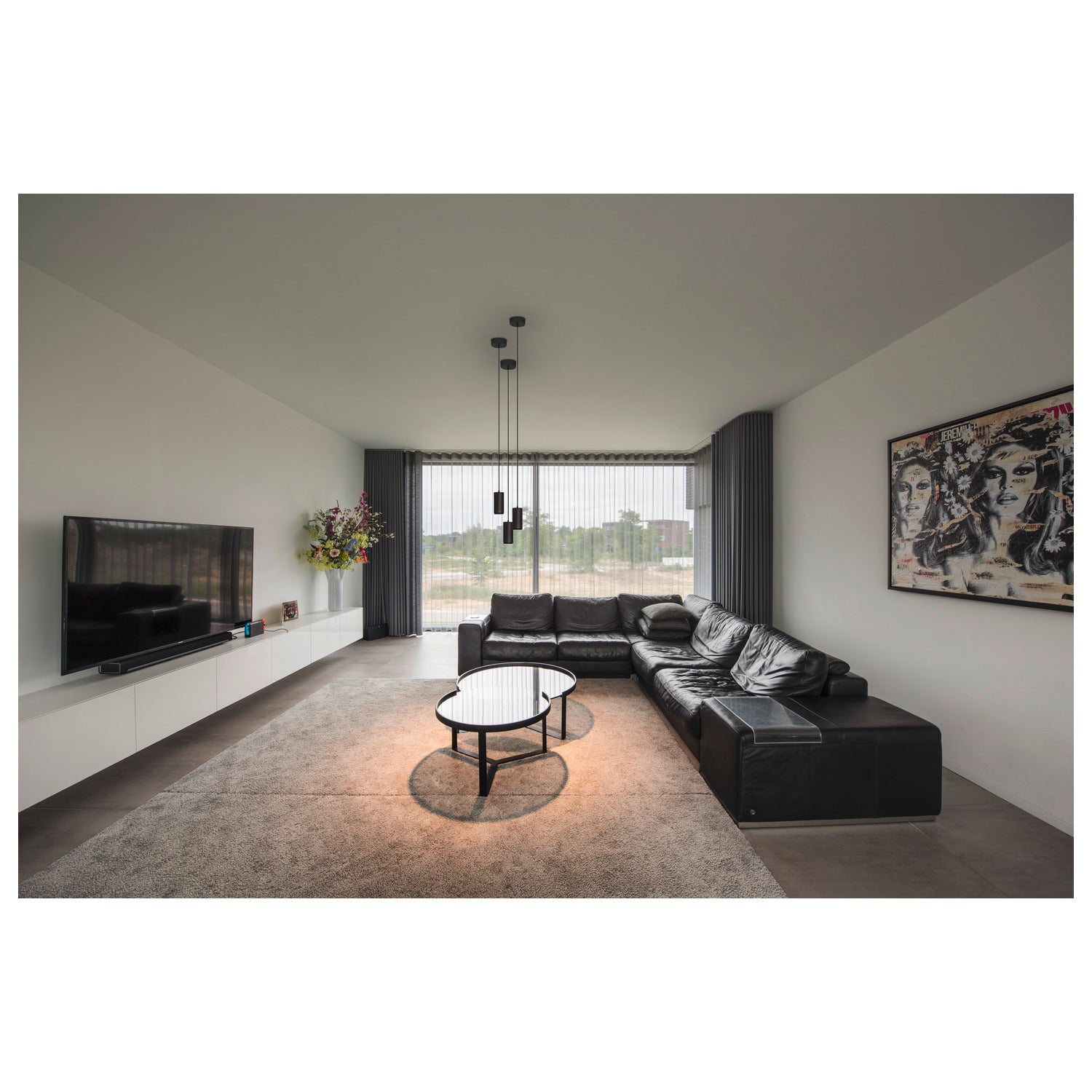 NUMINOS® S PD, PHASE, Candeeiro pendente, comprimento do pendente 250 cm, 3000 K, 8 Watt, 24°, Ângulos de fases, preto mate