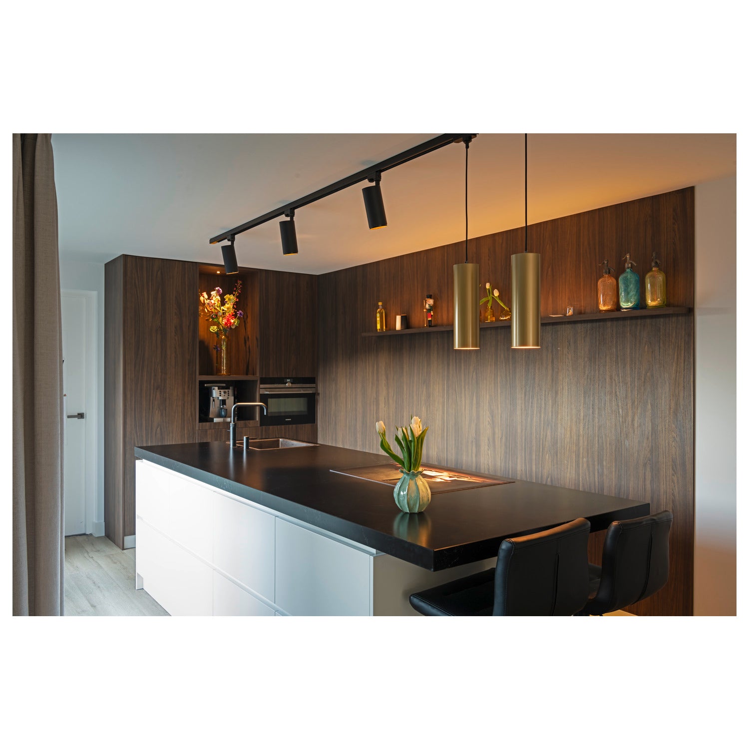 ENOLA®, candeeiro suspenso, comprimento do pendente 150 cm, E27, 1x máx. 50 W, dourado mate