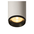 NUMINOS® M CL, PHASE, Candeeiro de teto de superfície, 3000 K, 14 Watt, Ângulos de fases, 60°, branco mate / preto mate