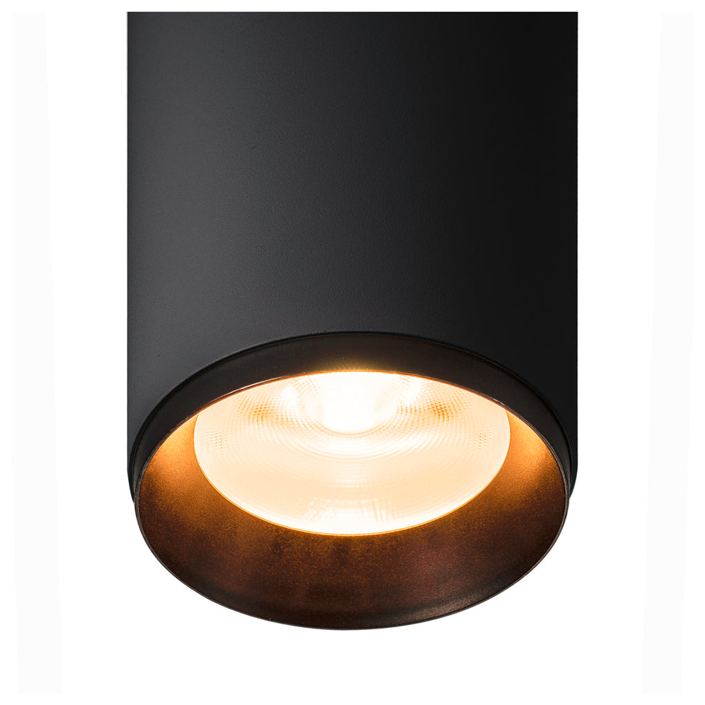 NUMINOS® L 3Ph., PHASE, 3~ Projetor, cilíndrico, 2700 K, 20 Watt, Ângulos de fases, 60°, preto mate