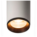 NUMINOS® L 3Ph., PHASE, 3~ Projetor, cilíndrico, 2700 K, 20 Watt, Ângulos de fases, 36°, branco mate / preto mate
