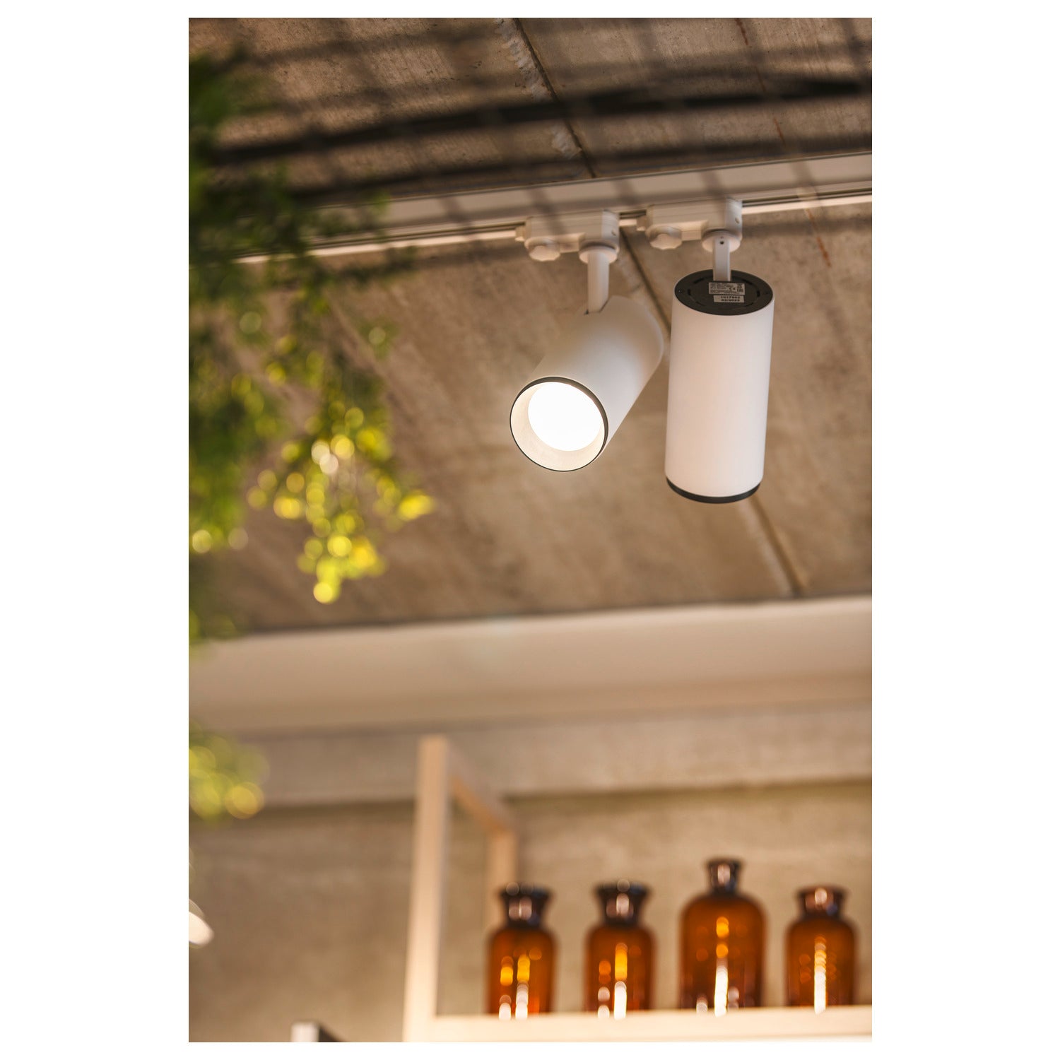 NUMINOS® L 3Ph., PHASE, 3~ Projetor, cilíndrico, 3000 K, 20 Watt, Ângulos de fases, 36°, branco mate / preto mate