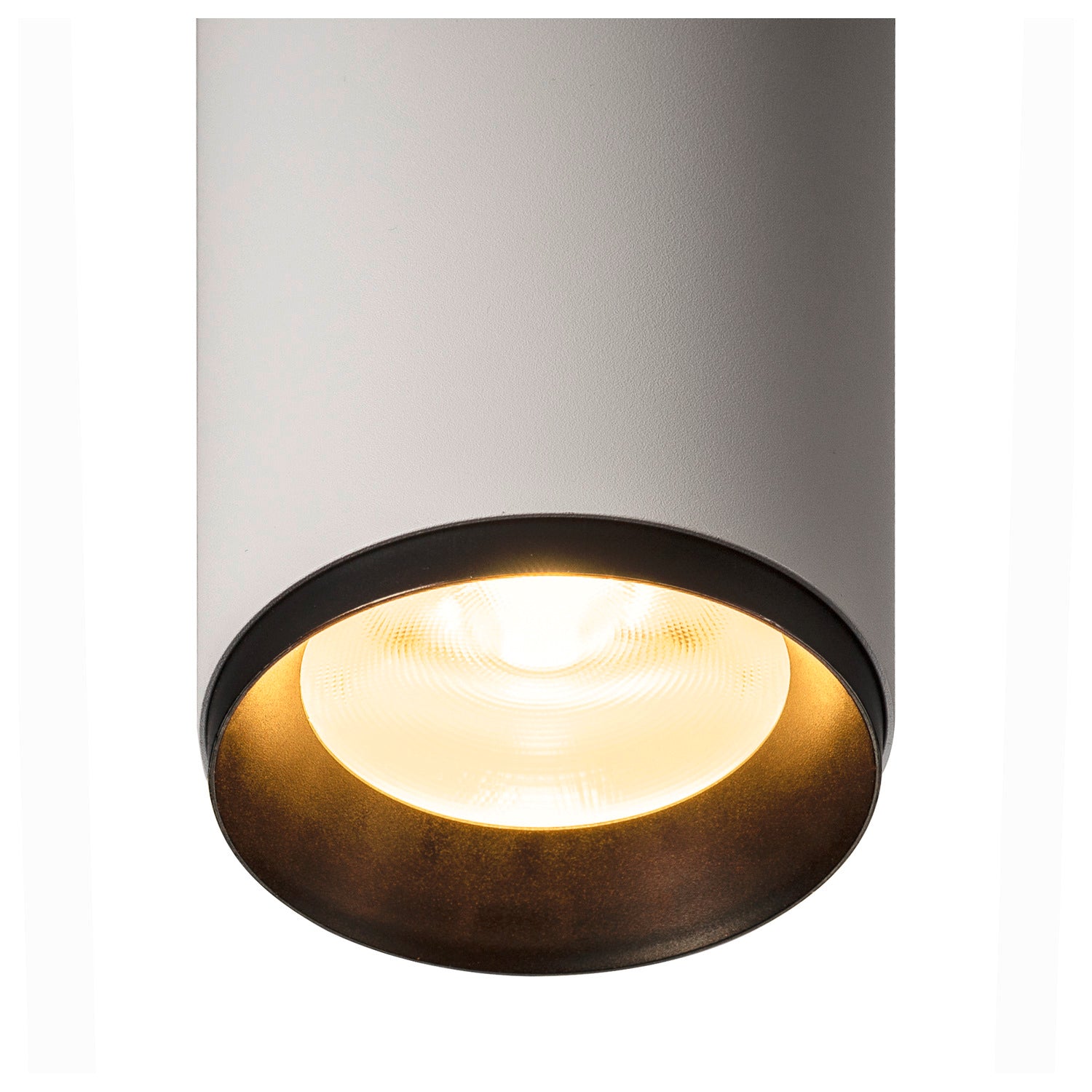 NUMINOS® L 3Ph., PHASE, 3~ Projetor, cilíndrico, 3000 K, 20 Watt, Ângulos de fases, 60°, branco mate / preto mate