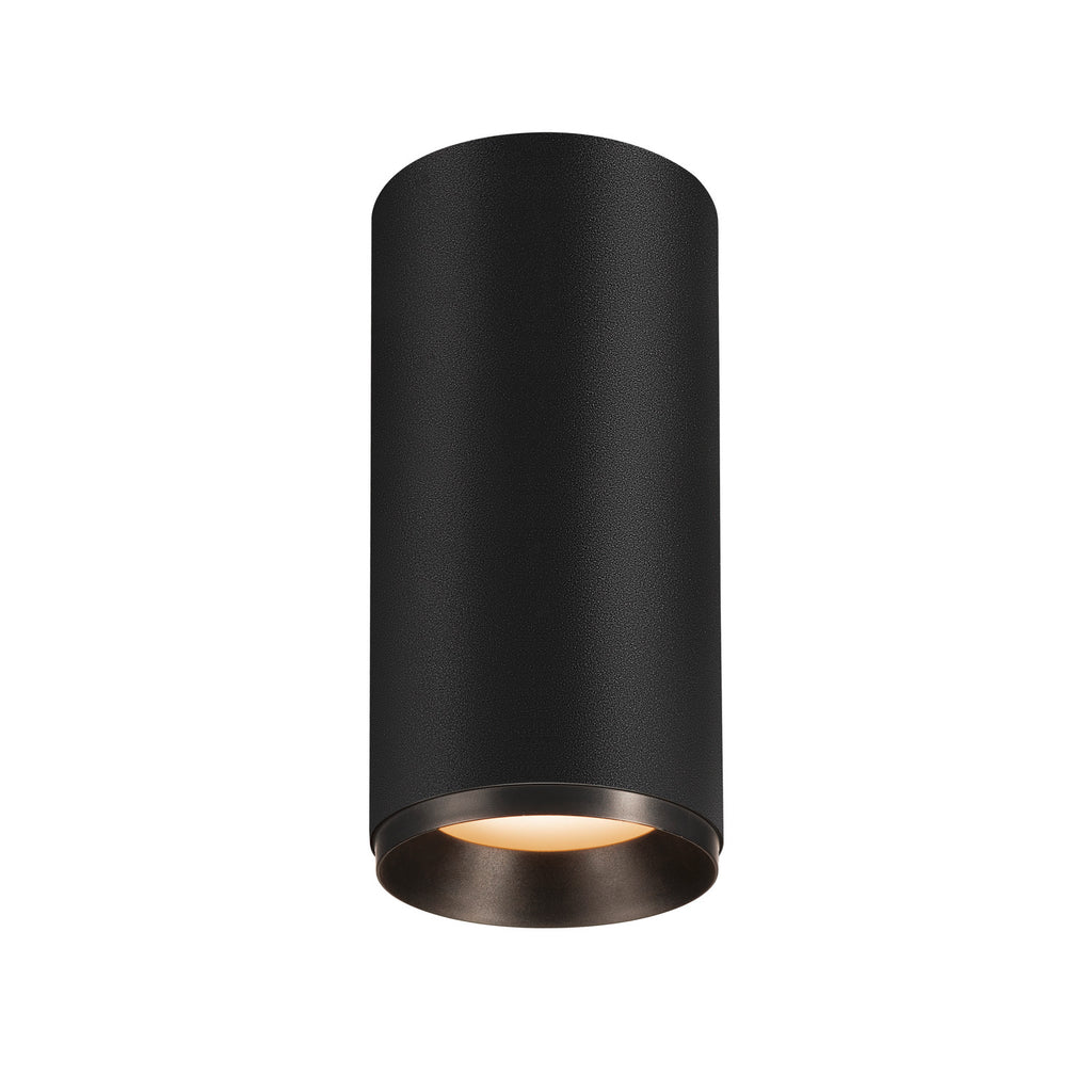 NUMINOS® L CL, PHASE, Candeeiro de teto de superfície, 3000 K, 20 Watt, Ângulos de fases, 36°, preto mate
