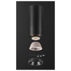NUMINOS® L CL, PHASE, Candeeiro de teto de superfície, 3000 K, 20 Watt, Ângulos de fases, 36°, preto mate