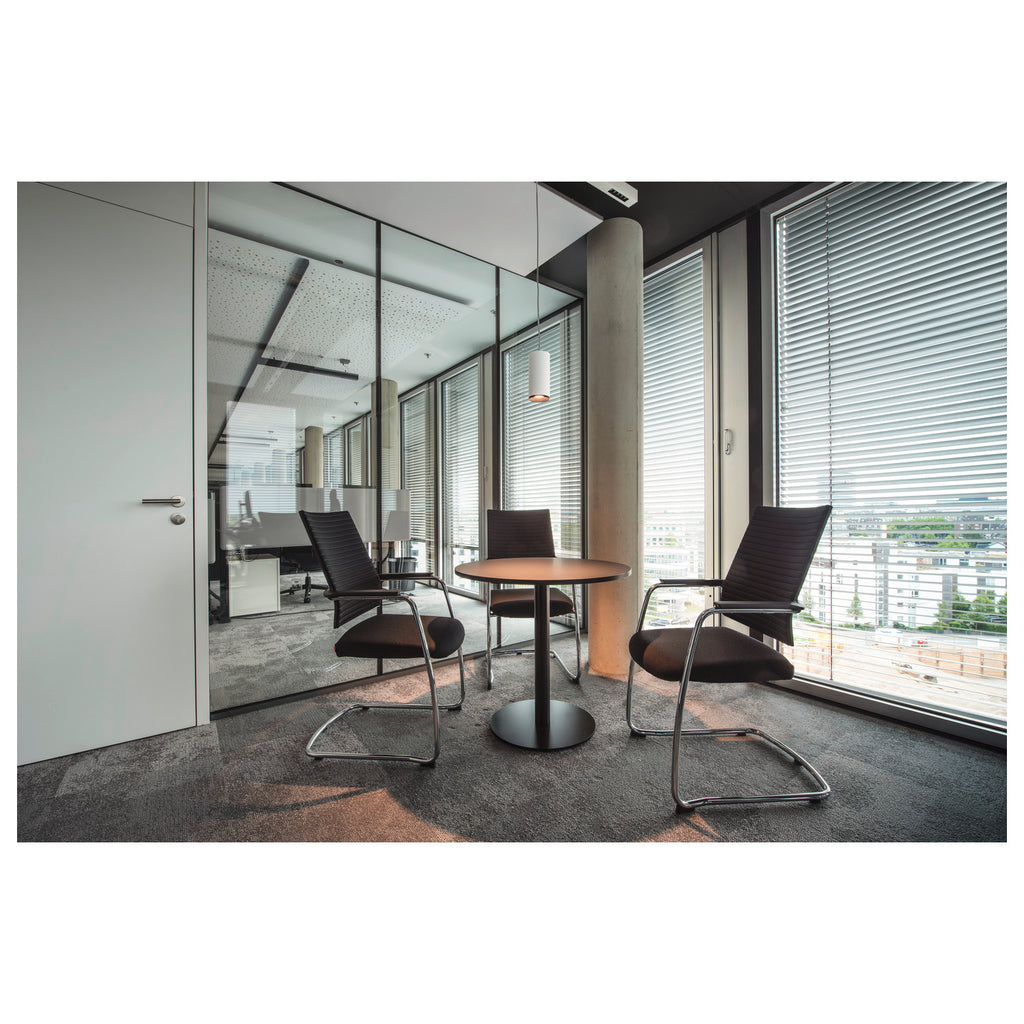 NUMINOS® L PD, PHASE, Candeeiro pendente, comprimento do pendente 250 cm, 3000 K, 20 Watt, 36°, Ângulos de fases, branco mate / preto mate