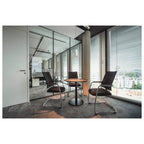 NUMINOS® L PD, PHASE, Candeeiro pendente, comprimento do pendente 250 cm, 3000 K, 20 Watt, 36°, Ângulos de fases, branco mate / preto mate