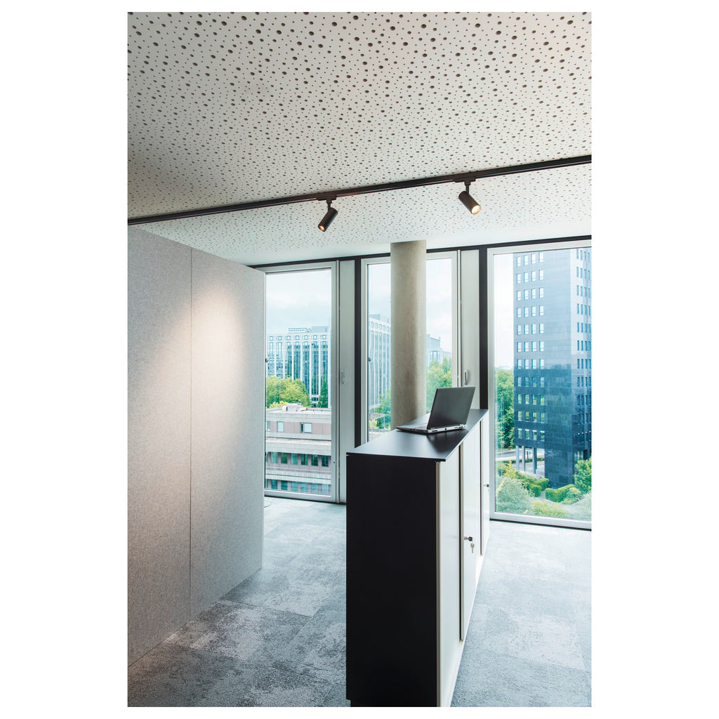 NUMINOS® S 3Ph., DALI, 3~ Projetor, cilíndrico, 3000 K, 7,8 Watt, DALI, 36°, preto mate