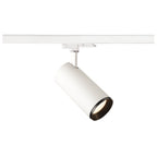NUMINOS® L 3Ph., DALI, 3~ Projetor, cilíndrico, 4000 K, 19 Watt, DALI, 60°, branco mate / preto mate