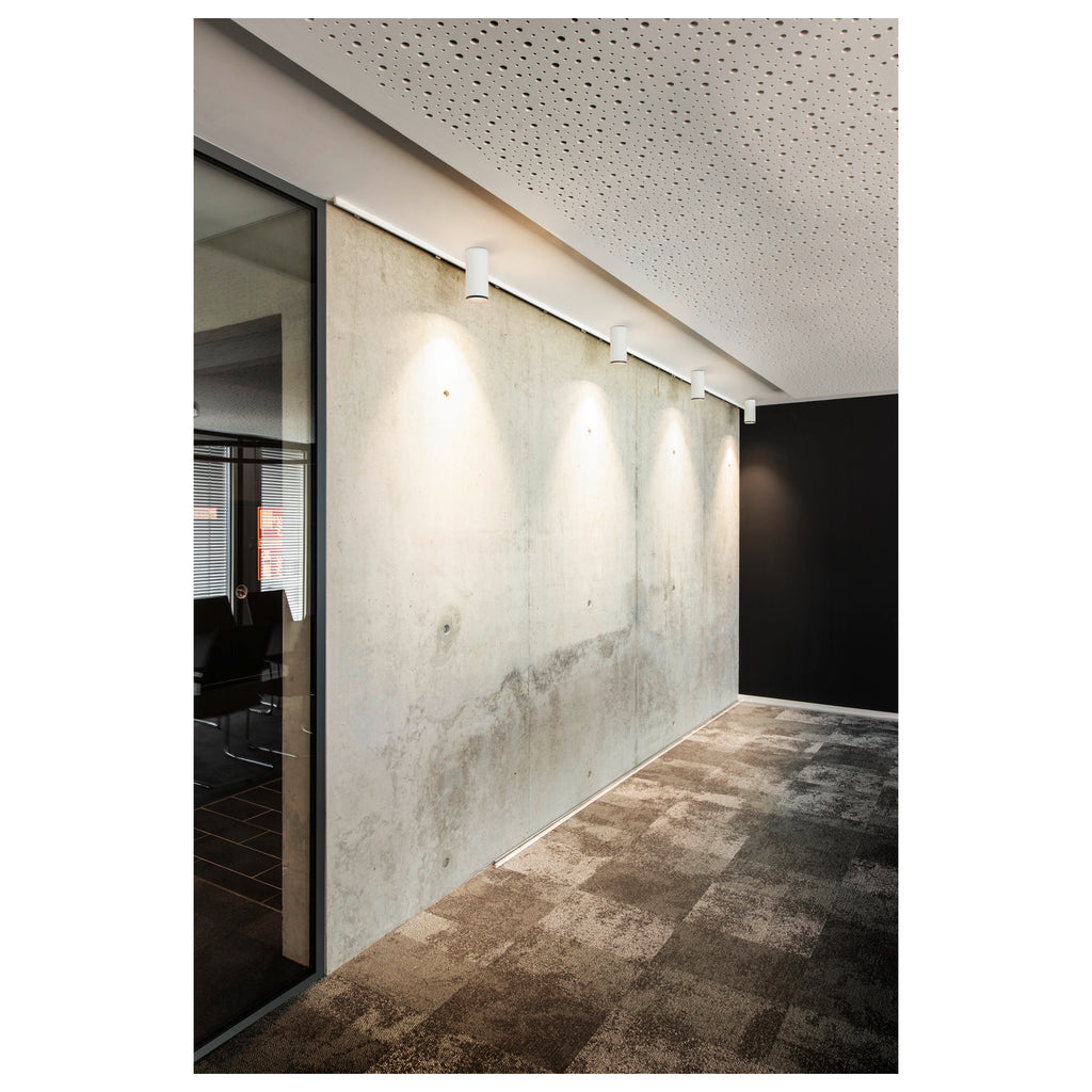 NUMINOS® L CL, DALI, Candeeiro de teto de superfície, 3000 K, 19 Watt, DALI, 36°, branco mate / preto mate