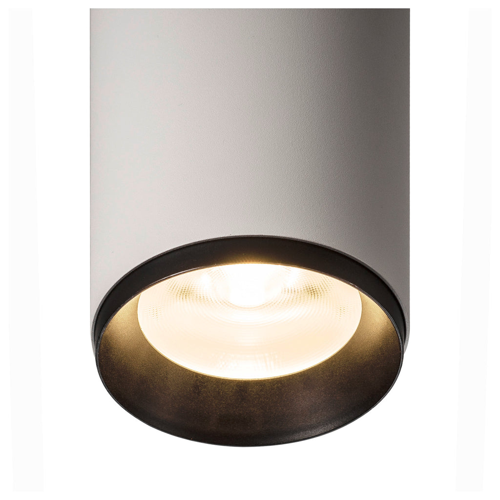 NUMINOS® L CL, DALI, Candeeiro de teto de superfície, 4000 K, 19 Watt, DALI, 24°, branco mate / preto mate