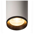 NUMINOS® L PD, DALI, Candeeiro pendente, comprimento do pendente 250 cm, 3000 K, 19 Watt, 36°, DALI, branco mate / preto mate