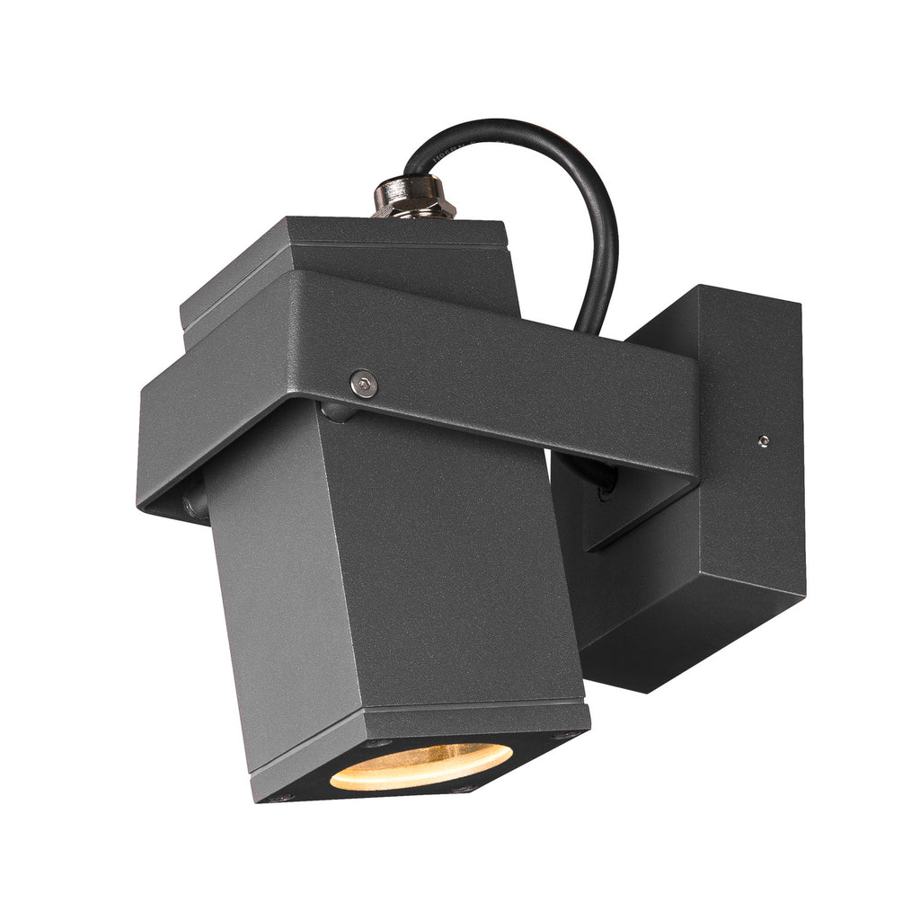 THEO BRACKET CW, Luminária de parede exterior e luz saliente para teto QPAR51 antracite