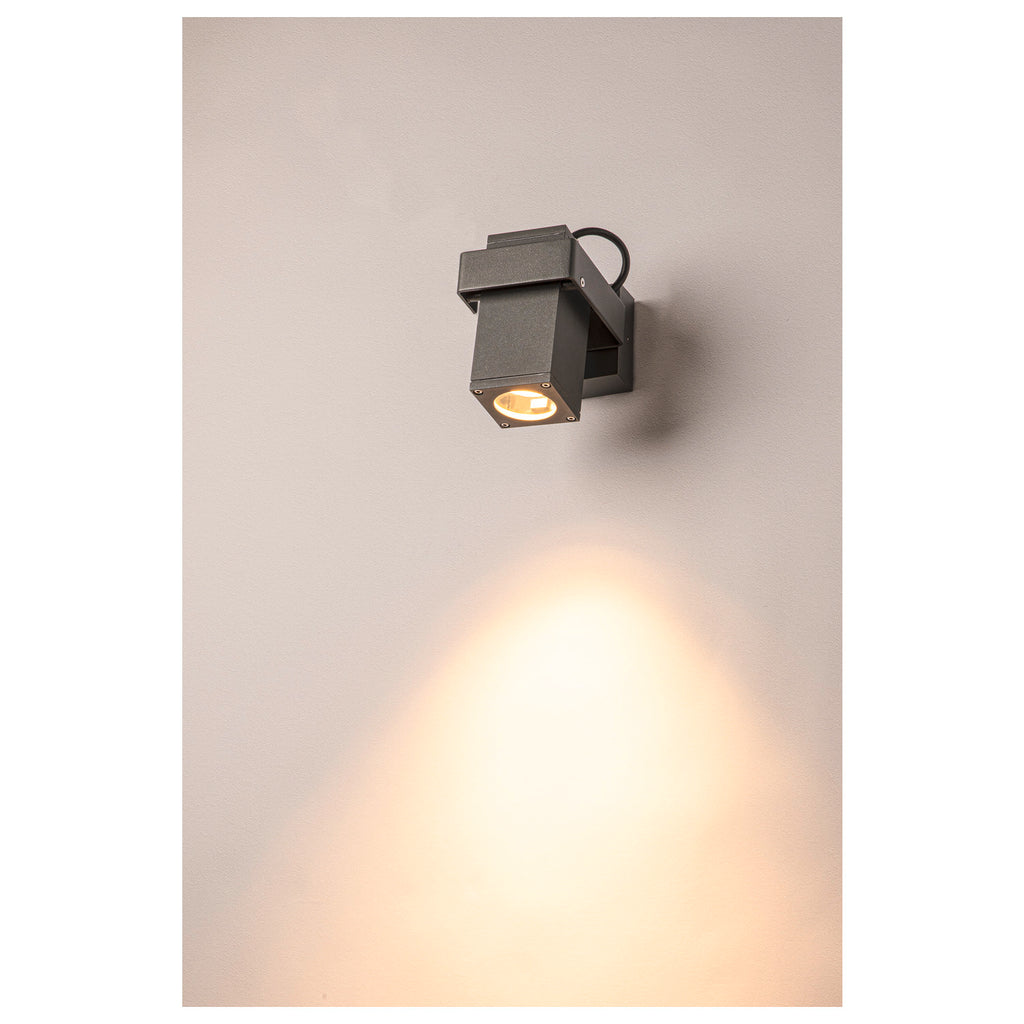 THEO BRACKET CW, Luminária de parede exterior e luz saliente para teto QPAR51 antracite