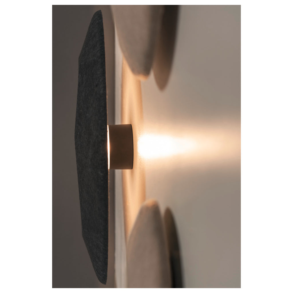 MANA, Suporte para parede sem fonte de luz, redondo antracite