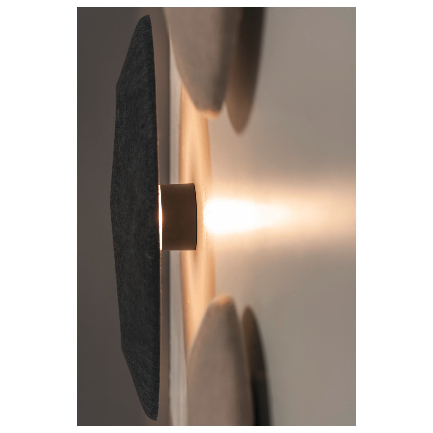 MANA, Suporte para parede sem fonte de luz, redondo antracite