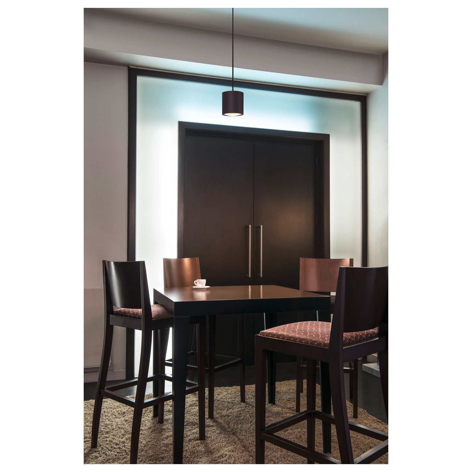 OCULUS PD, Luminária suspenso LED para interior single preto DIM-TO-WARM 2000-3000 K