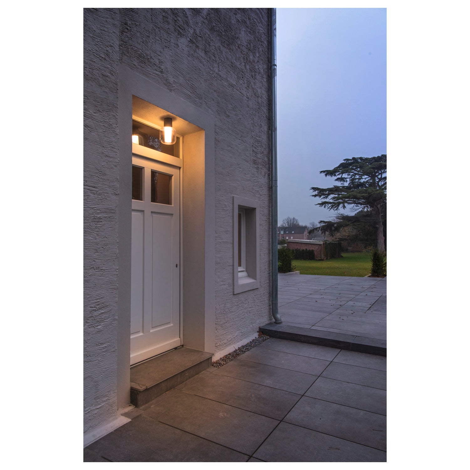 OVALISK CL, Luz LED saliente para teto exterior, antracite, interruptor CCT 3000/4000 K