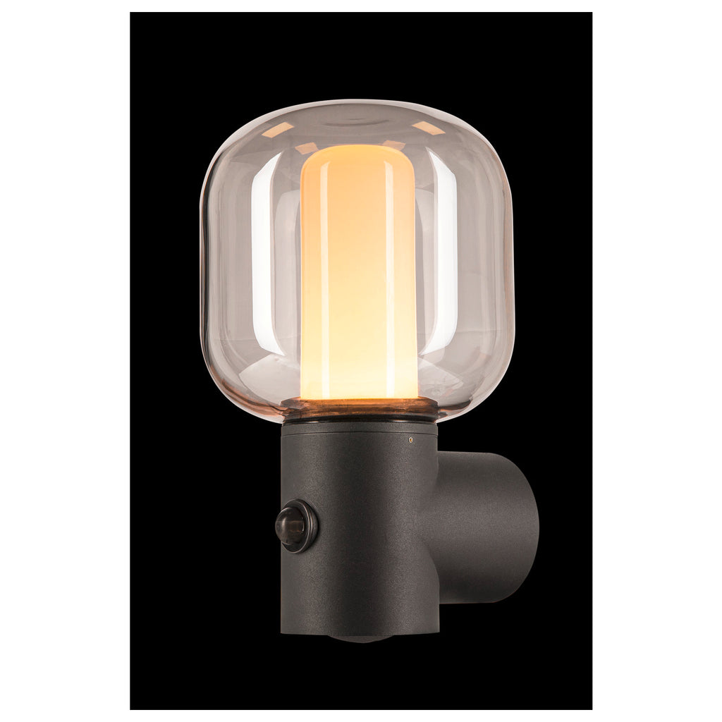 OVALISK WL Sensor, Luminária de parede saliente LED para exterior, antracite, interruptor CCT 3000/4000 K