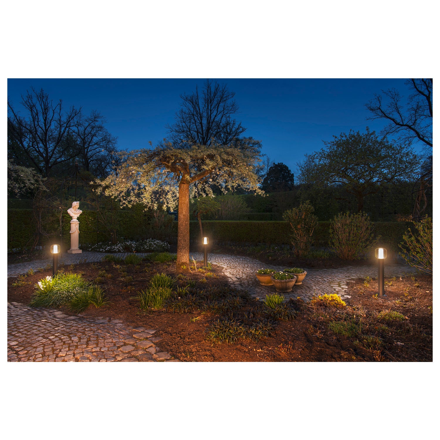 OVALISK 75 FL, Luminária de pé LED para exterior, antracite, interruptor CCT 3000/4000 K
