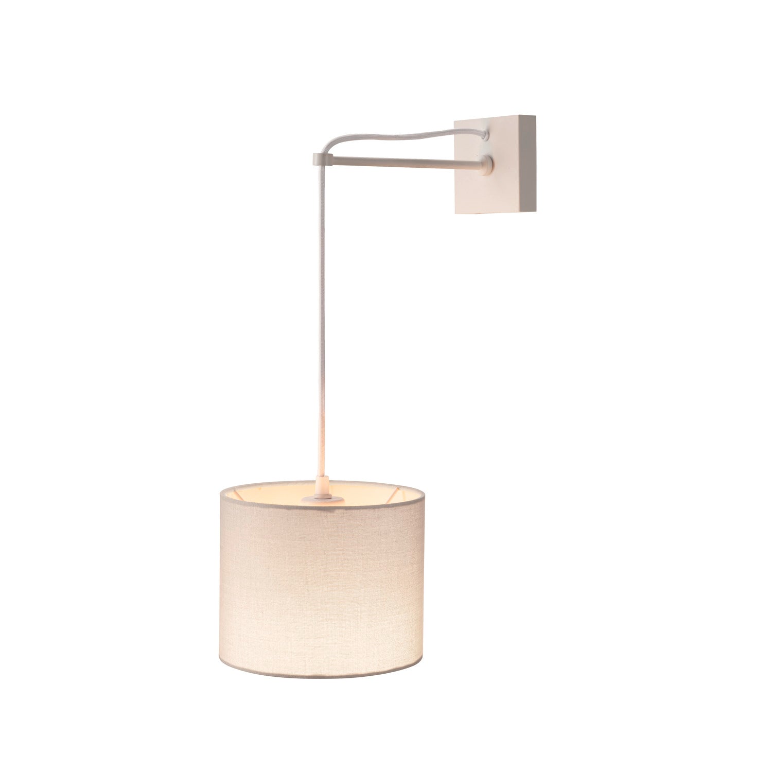 FENDA, abat-jour, redondo, branco, Ø/A 30/20 cm