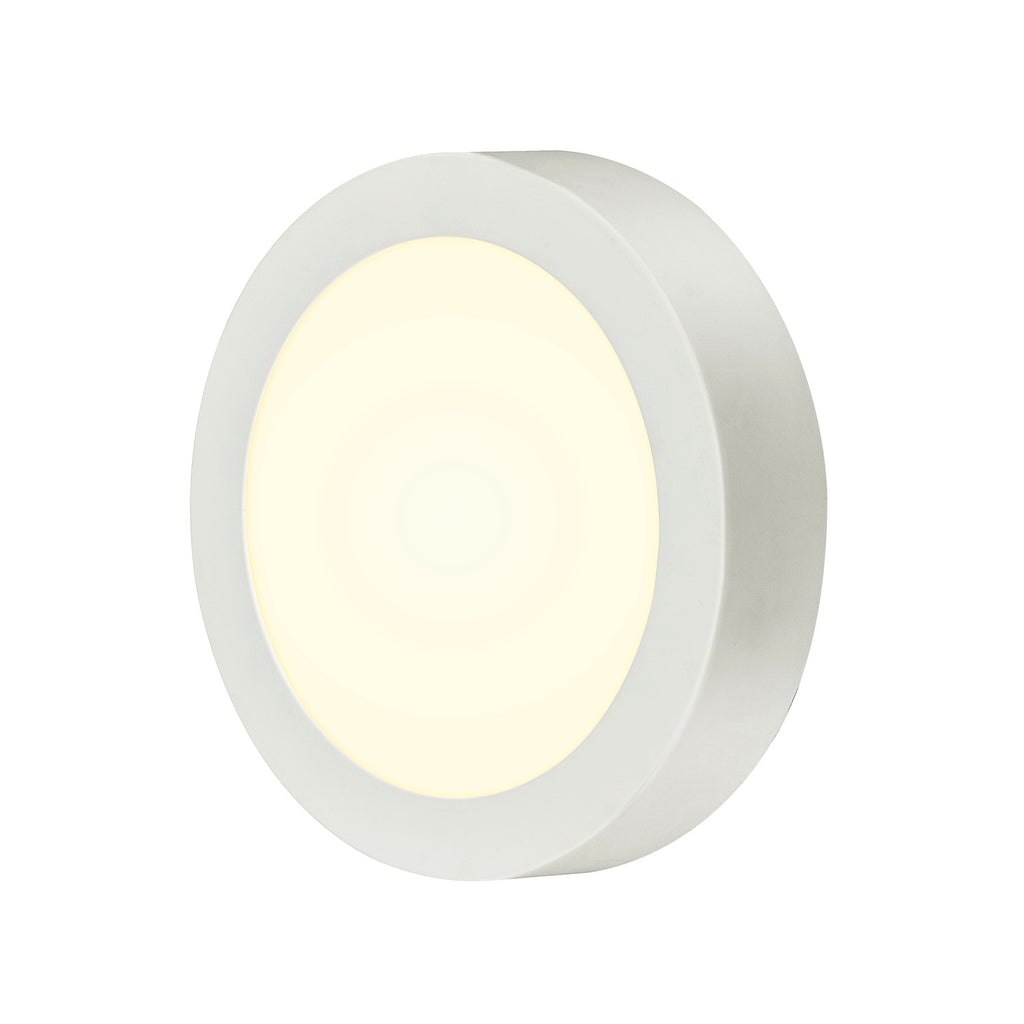 SENSER 18 CW, Luminária de parede saliente e luz saliente para teto LED para interior redondo branco 4000 K