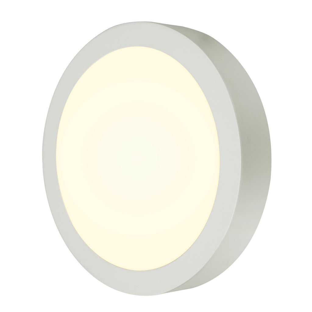 SENSER 24 CW, Luminária de parede saliente e luz saliente para teto LED para interior redondo branco 4000 K