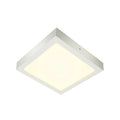 SENSER 24 CW, Luminária de parede saliente e luz saliente para teto LED para interior quadrado branco 4000 K