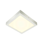 SENSER 24 CW, Luminária de parede saliente e luz saliente para teto LED para interior quadrado branco 4000 K