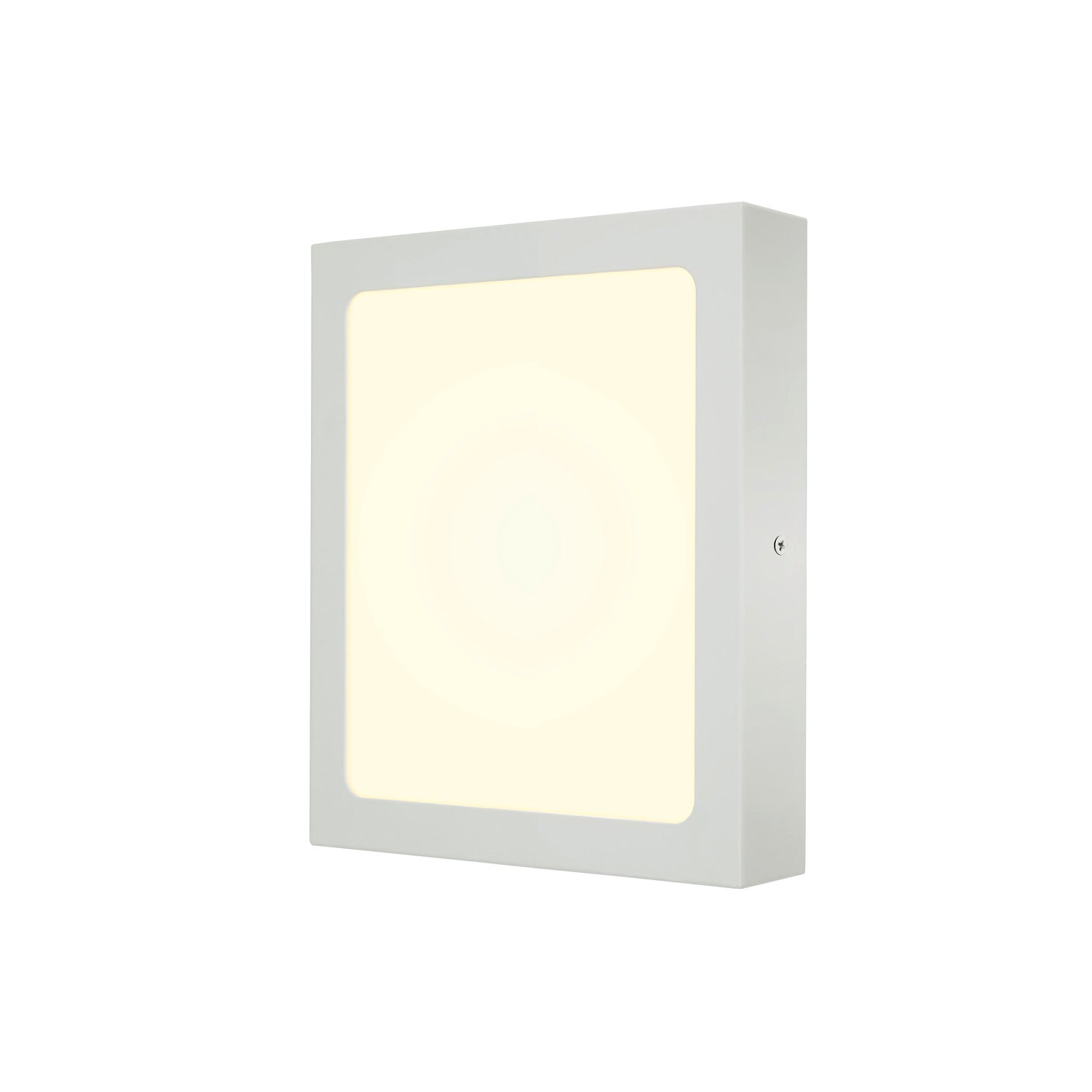 SENSER 24 CW, Luminária de parede saliente e luz saliente para teto LED para interior quadrado branco 4000 K