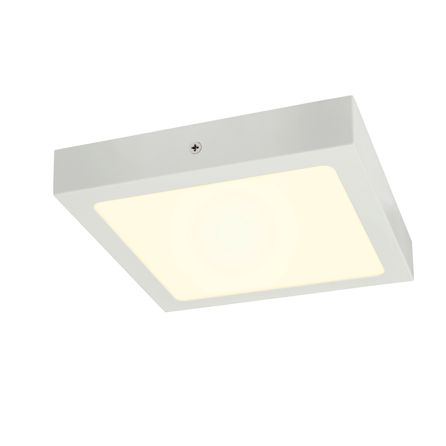 SENSER 24 CW, Luminária de parede saliente e luz saliente para teto LED para interior quadrado branco 4000 K
