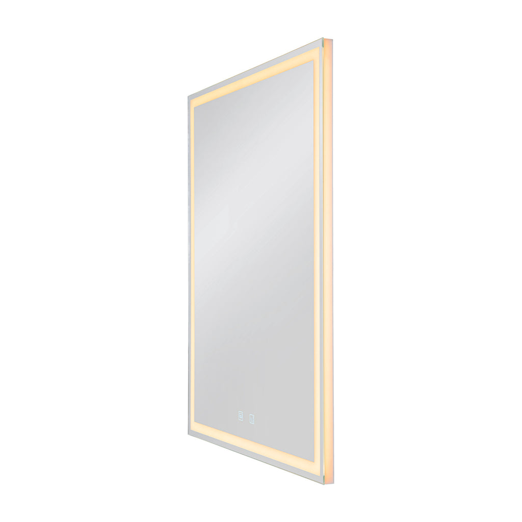 TRUKKO WL, Luminária saliente para a parede LED para interior, quadrado, desembaciante, alum.