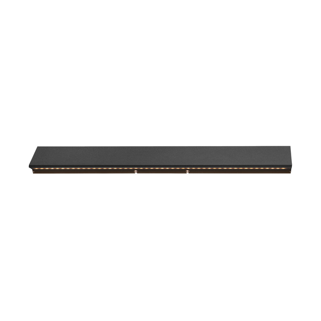 DIRETO 60 WL, Luminária de parede saliente LED para interior preto, interruptor CCT 2700/3000 K