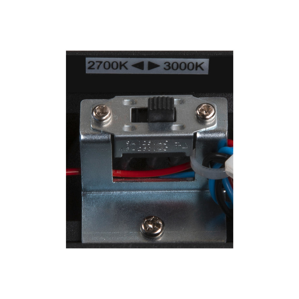 DIRETO 60 WL, Luminária de parede saliente LED para interior preto, interruptor CCT 2700/3000 K