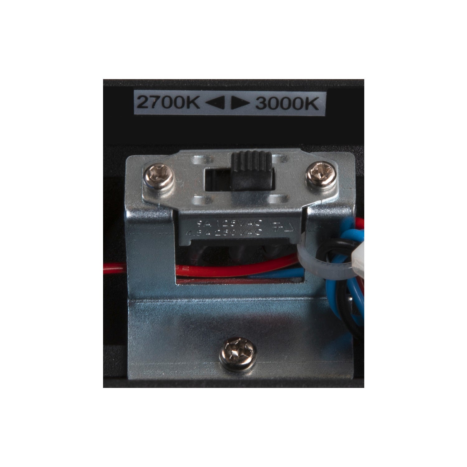 DIRETO 60 WL, Luminária de parede saliente LED para interior preto, interruptor CCT 2700/3000 K