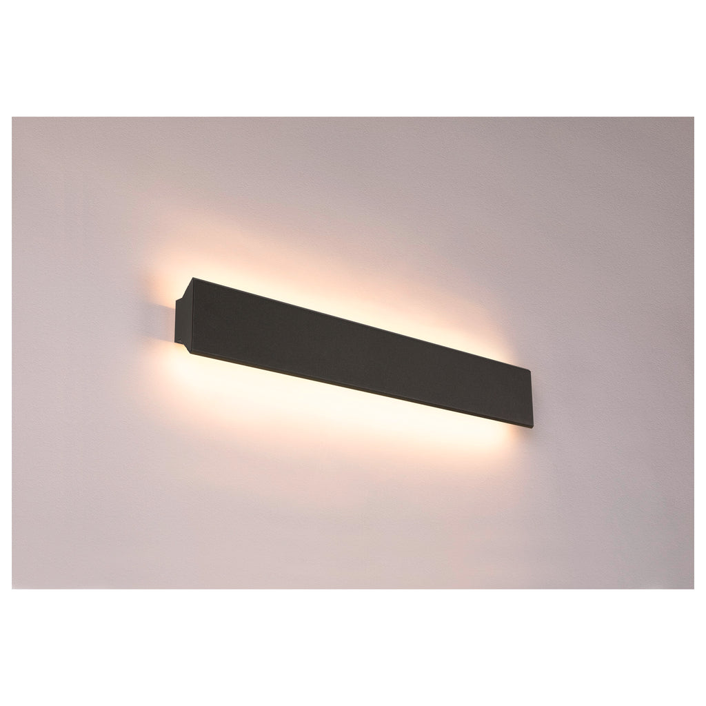 DIRETO 60 WL, Luminária de parede saliente LED para interior preto, interruptor CCT 2700/3000 K