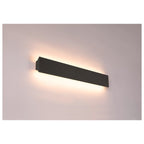 DIRETO 60 WL, Luminária de parede saliente LED para interior preto, interruptor CCT 2700/3000 K