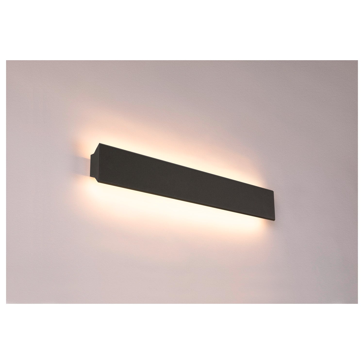 DIRETO 60 WL, Luminária de parede saliente LED para interior preto, interruptor CCT 2700/3000 K