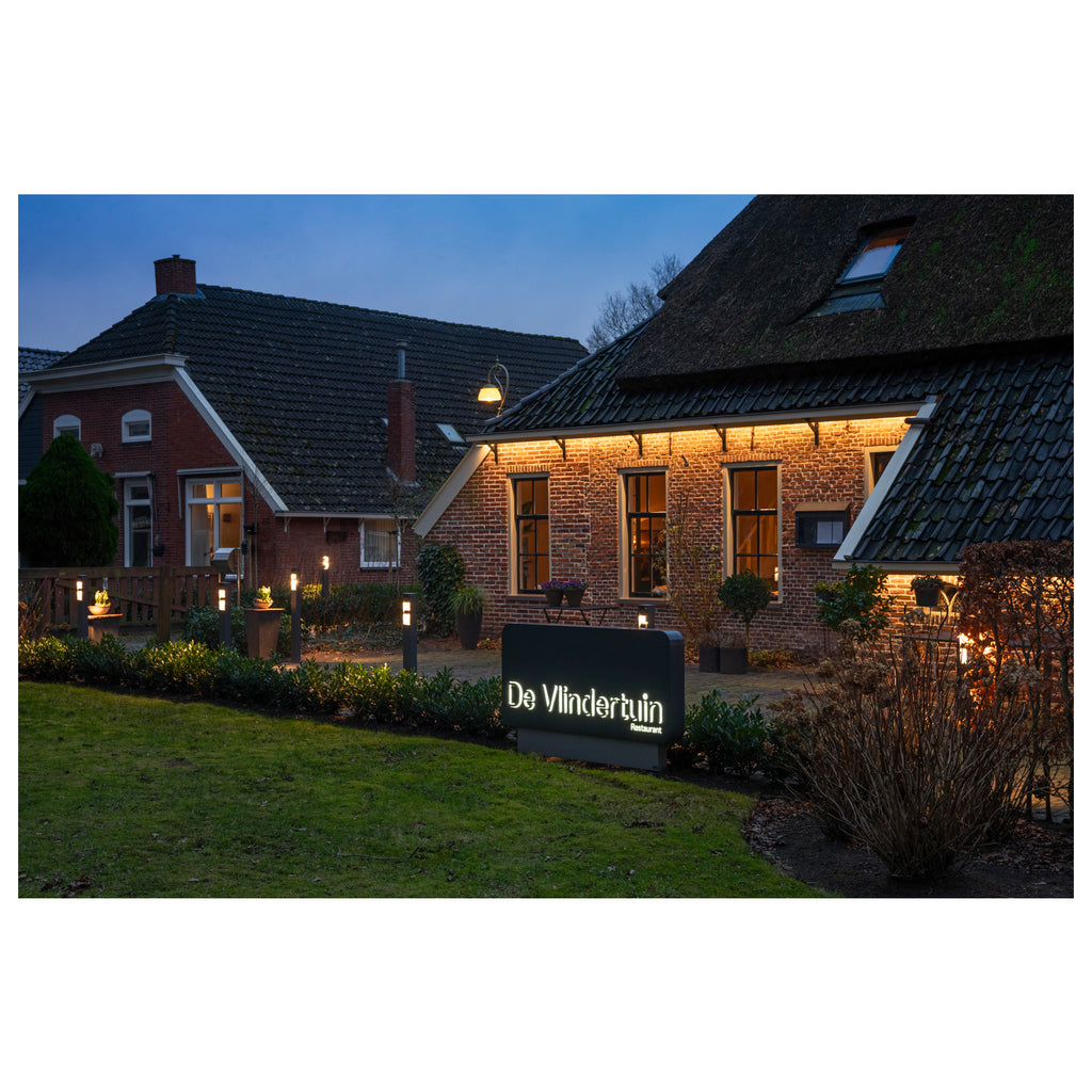 ESKINA FRAME 75 FL, Luminária de pé LED para exterior, double, antracite, interruptor CCT 3000/4000 K