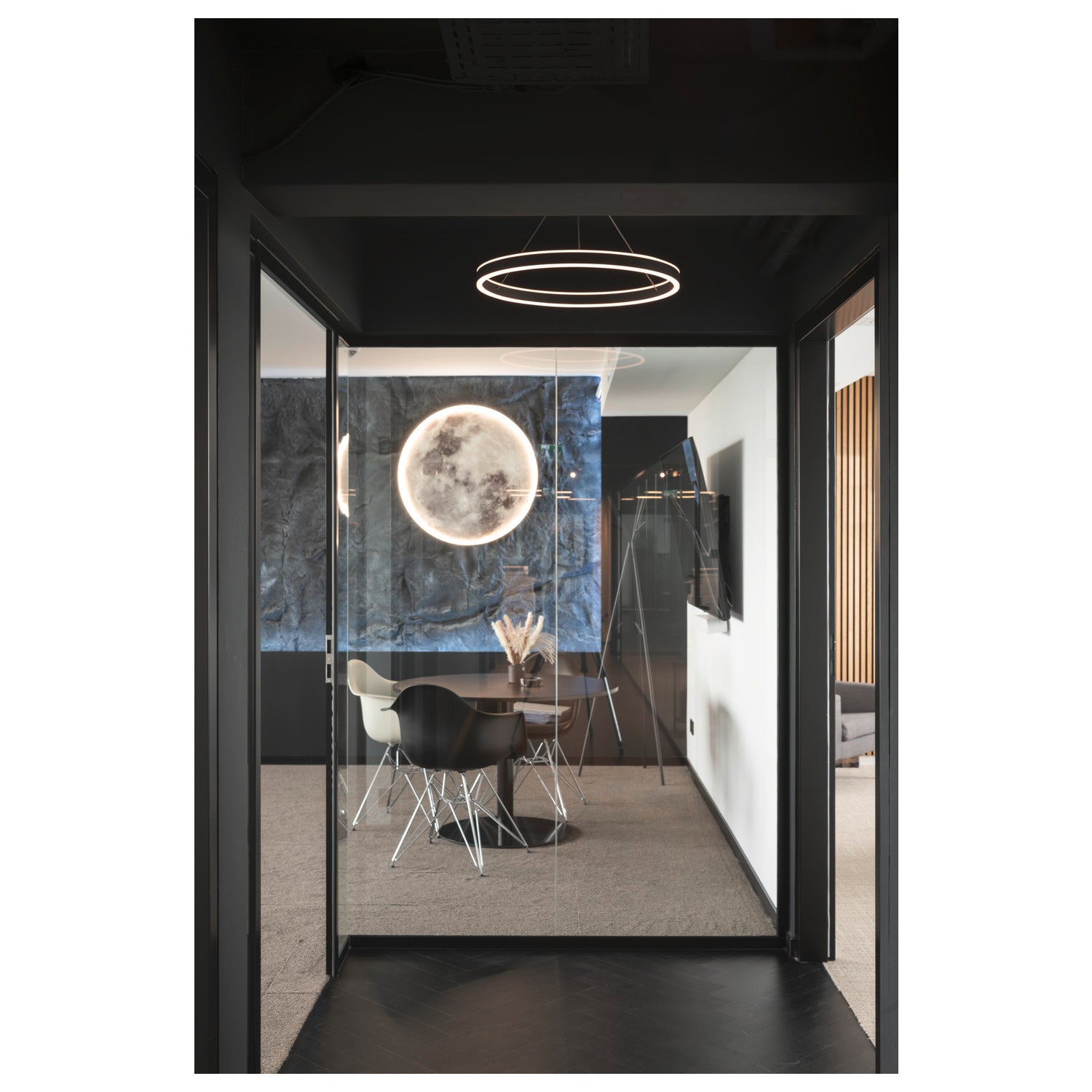 ONE 60 PD PHASE UP/DOWN, Luminária suspensa LED para interior, preto, interruptor CCT 2700/3000 K
