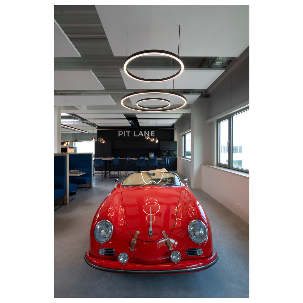 ONE 60 PD DALI UP/DOWN, Luminária suspensa LED para interior, preto, interruptor CCT 3000/4000 K
