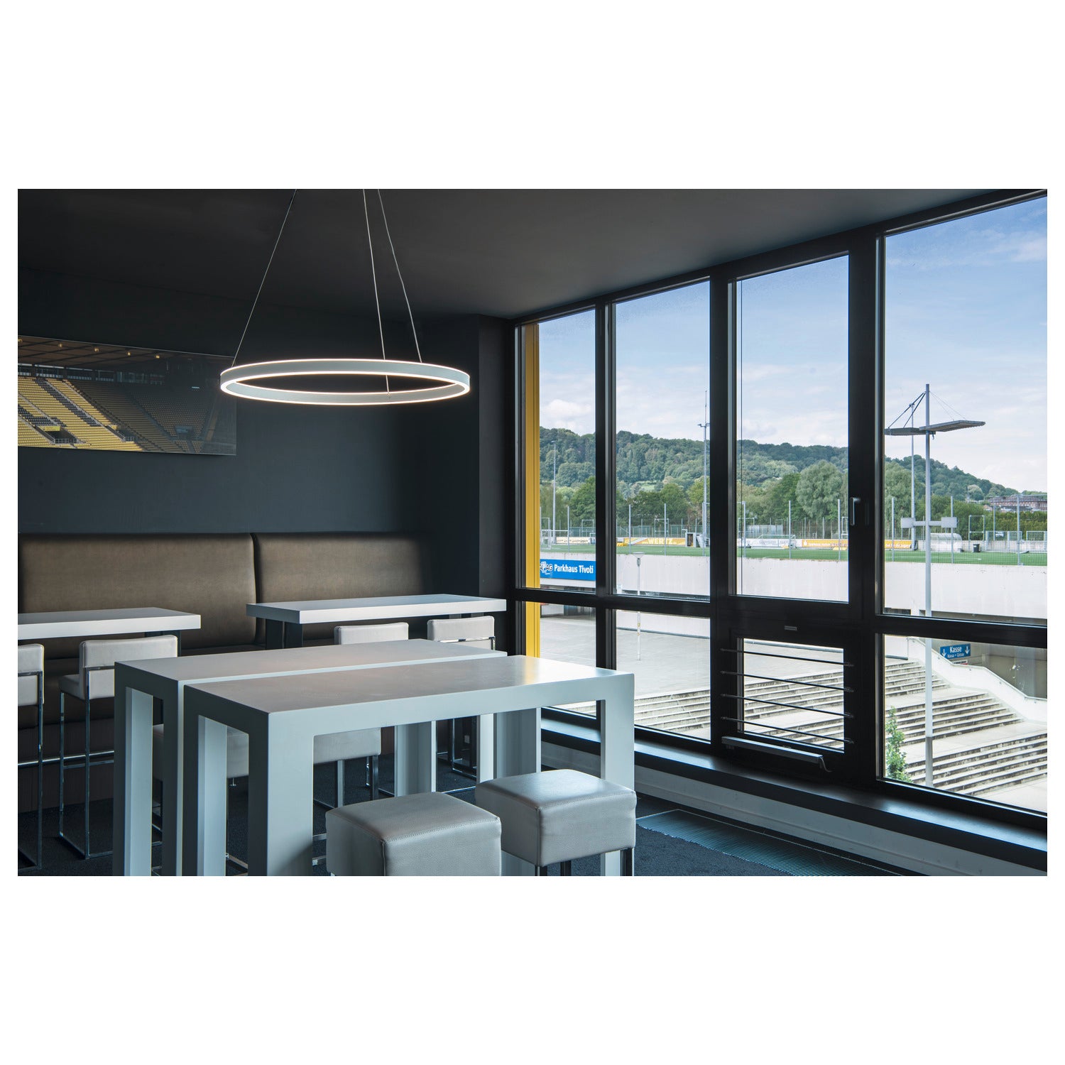 ONE 80 PD DALI UP/DOWN, Luminária suspensa LED para interior, branco, interruptor CCT 3000/4000 K