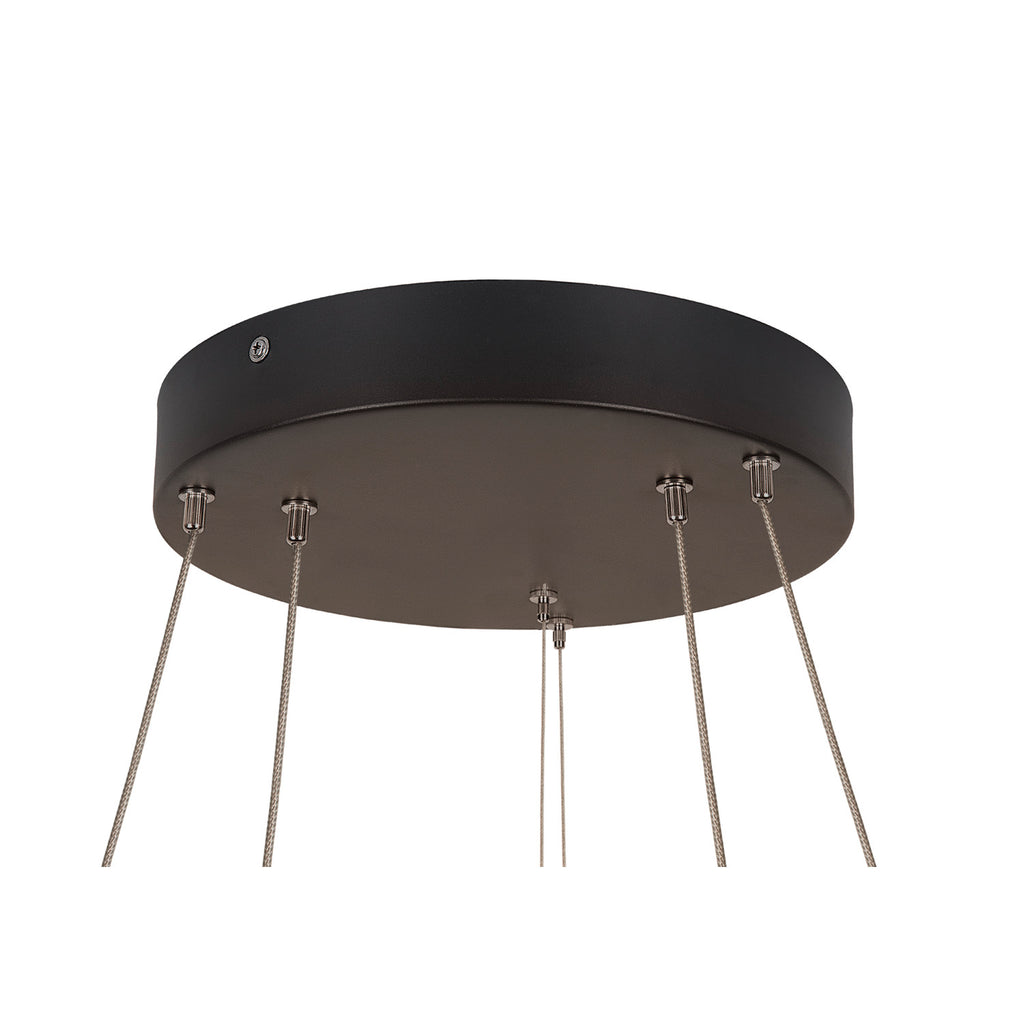 ONE DOUBLE PD PHASE UP/DOWN, Luminária suspensa LED para interior, preto, interruptor CCT 2700/3000 K