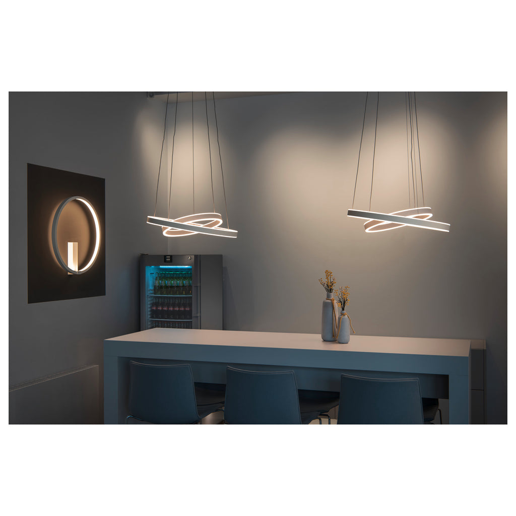 ONE DOUBLE PD PHASE UP/DOWN, Luminária suspensa LED para interior, branco, interruptor CCT 2700/3000 K