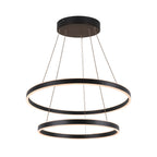 ONE DOUBLE PD DALI UP/DOWN, Luminária suspensa LED para interior, preto, interruptor CCT 3000/4000 K